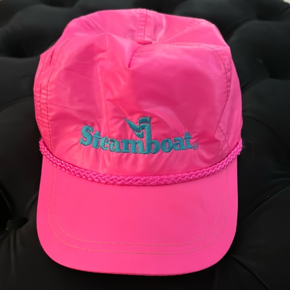 VINTAGE Steamboat Neon Pink Hat - Picture 5 of 9